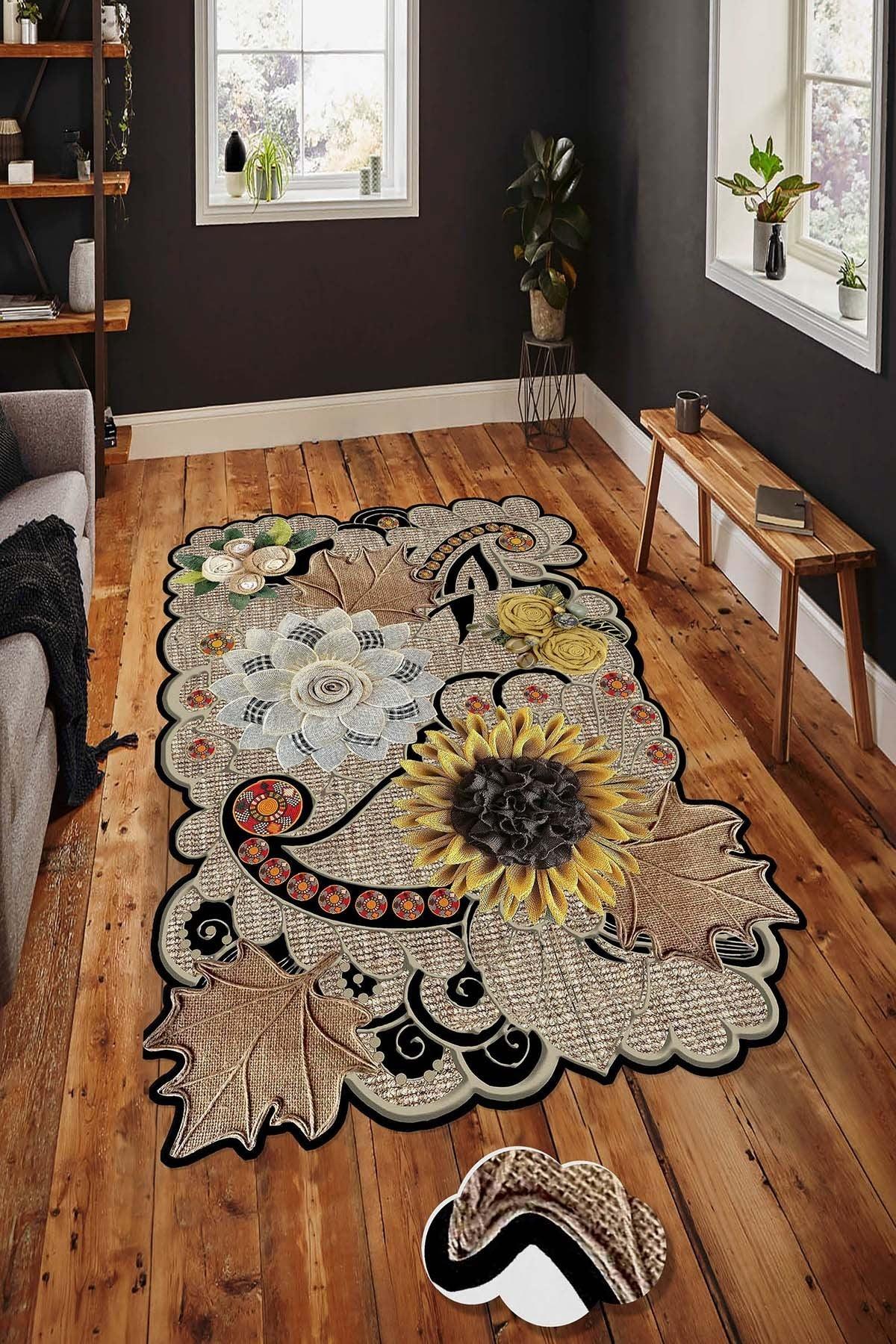 Covor de living / dormitor HMNT974, Multicolor