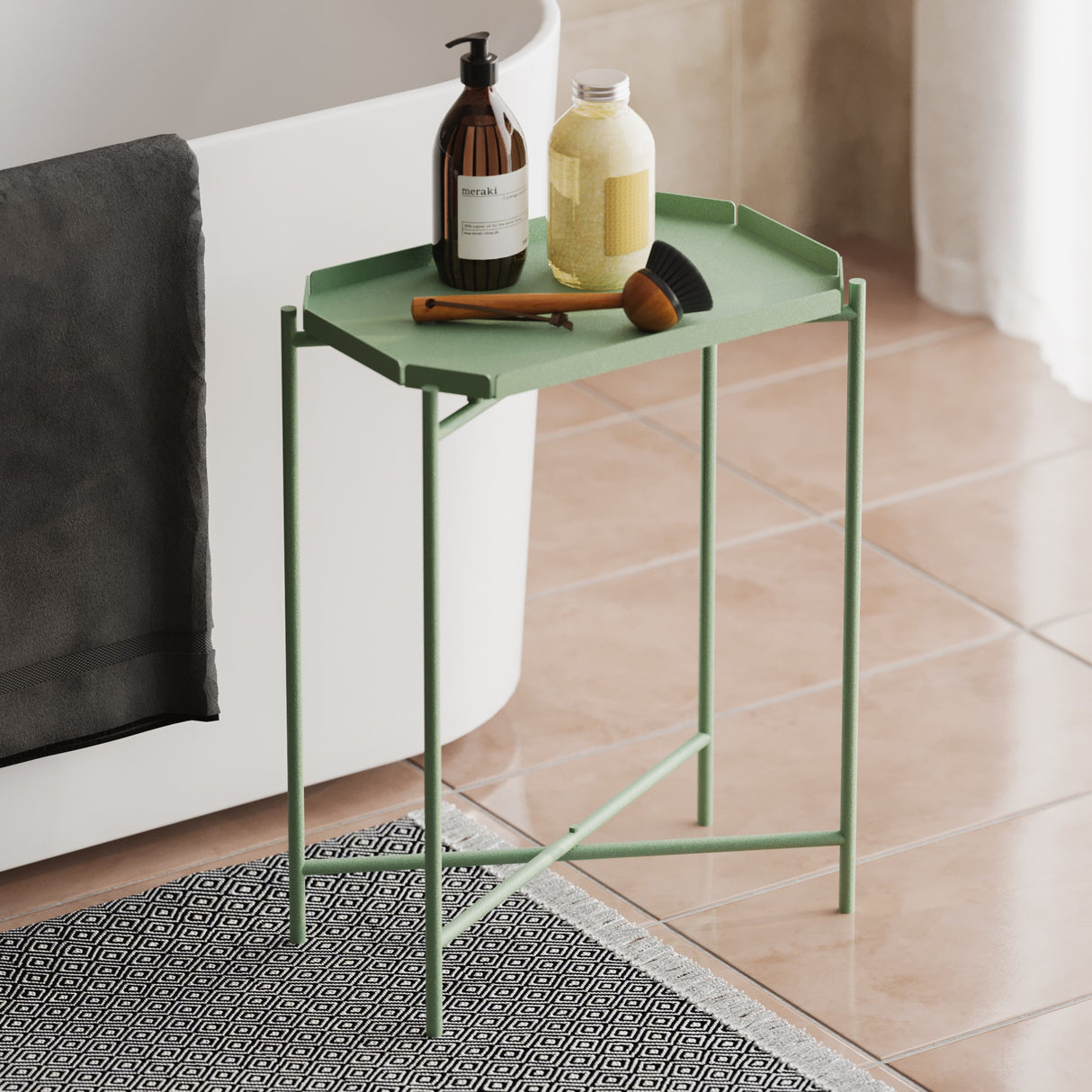 Măsuță de cafea Shb-009-D, Verde, 26x40x56 cm