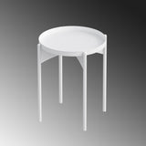 Măsuță de cafea Shb-002-C, Alb, 44x44x57 cm