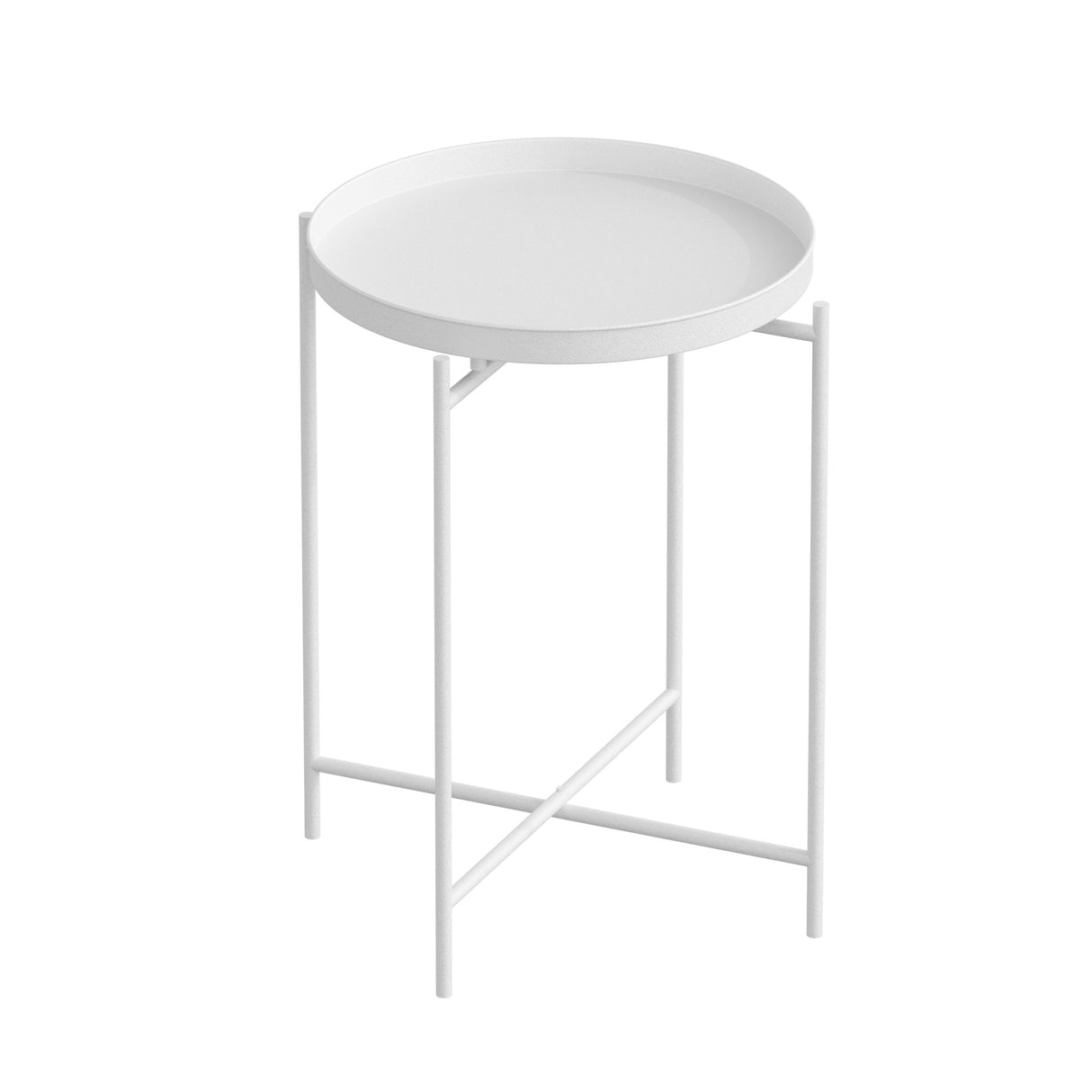 Măsuță de cafea Shb-007-B, Alb, 46x46x56 cm