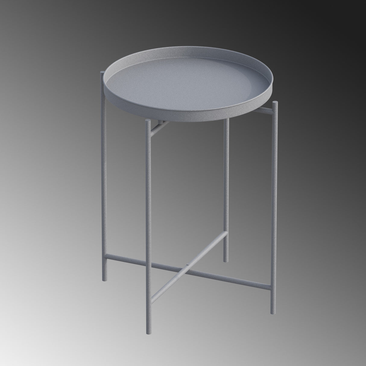 Măsuță de cafea Shb-007-C, Gri, 46x46x56 cm