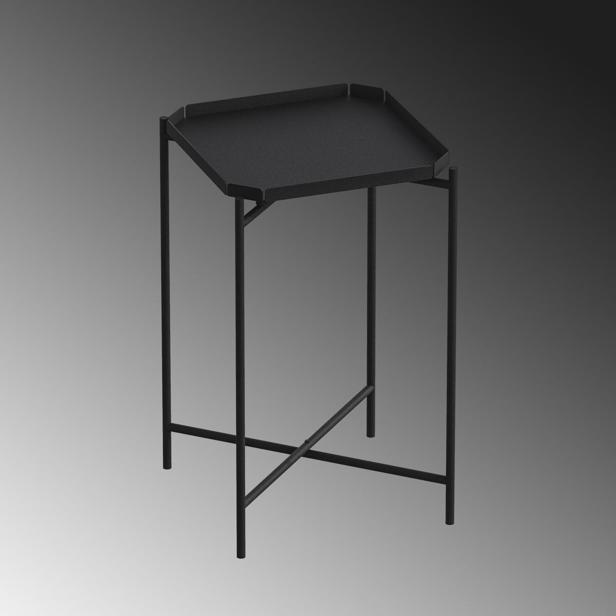Măsuță de cafea Shb-008, Negru, 46x46x56 cm, SKU 491CRT1144, imagine 5