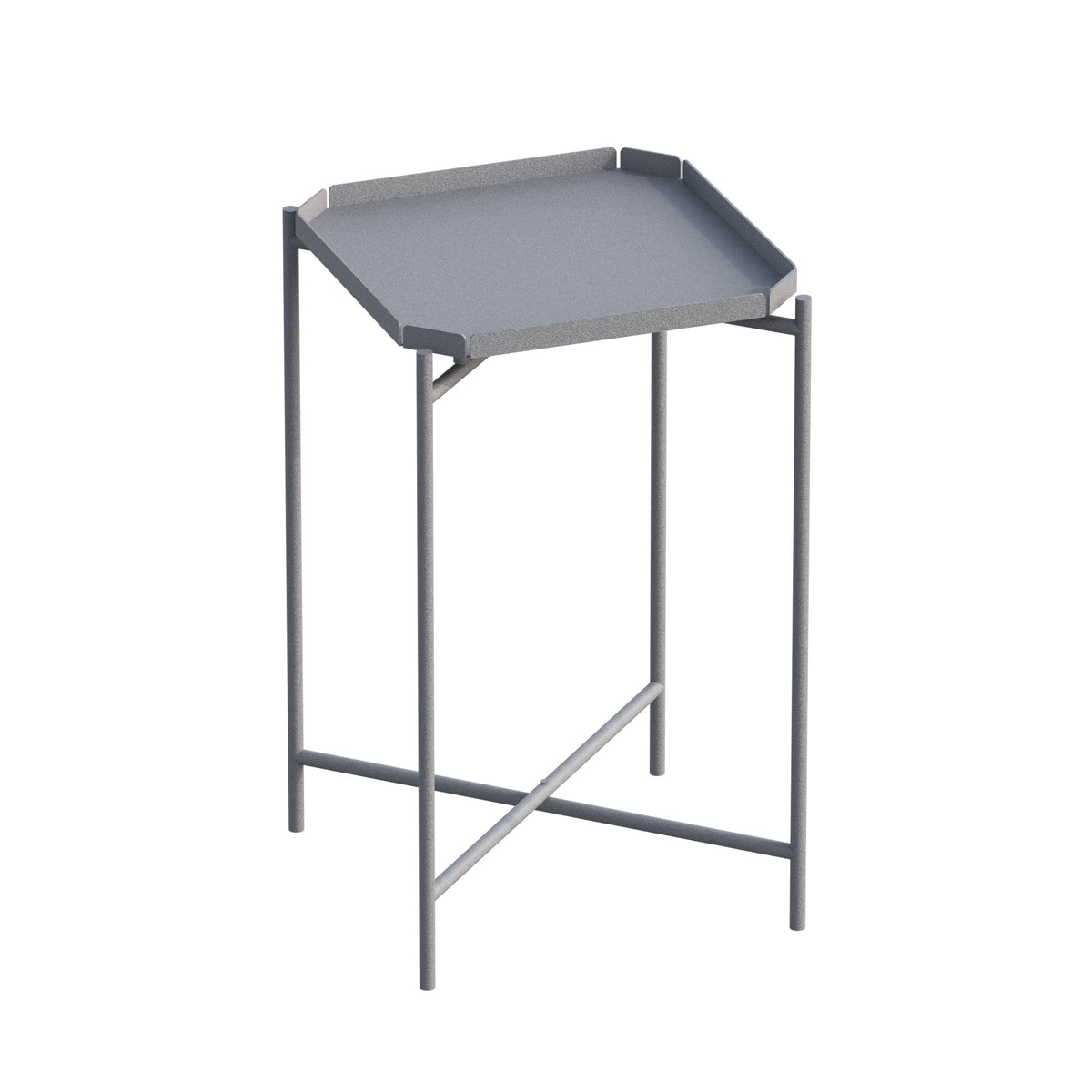Măsuță de cafea Shb-008-C, Gri, 46x46x56 cm, SKU 491CRT1147, imagine 4