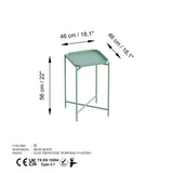 Măsuță de cafea Shb-008-D, Verde, 46x46x56 cm