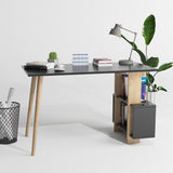 Birou Lagomood Side, Diverse culori, 120x60x73 cm - Antracit - Stejar | SKU: 492LGM1118 | Birou Lagomood Side, 120x60x73 cm, varianta Antracit - Stejar, produs pentru amenajarea locuinței, disponibil online în România la CasaMob