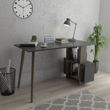 Birou Lagomood Side, Diverse culori, 120x60x73 cm - Antracit - Nuc | SKU: 492LGM1119 | Birou Lagomood Side, 120x60x73 cm, varianta Antracit - Nuc, produs pentru amenajarea locuinței, disponibil online în România la CasaMob