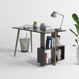 Birou Lagomood Side, Diverse culori, 120x60x73 cm - Antracit - Nuc | SKU: 492LGM1119 | Birou Lagomood Side, 120x60x73 cm, varianta Antracit - Nuc, produs pentru amenajarea locuinței, disponibil online în România la CasaMob