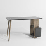 Birou Lagomood Side, Diverse culori, 120x60x73 cm - Antracit - Nuc | SKU: 492LGM1119 | Birou Lagomood Side, 120x60x73 cm, varianta Antracit - Nuc, produs pentru amenajarea locuinței, disponibil online în România la CasaMob