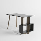Birou Lagomood Side, Diverse culori, 120x60x73 cm - Antracit - Nuc | SKU: 492LGM1119 | Birou Lagomood Side, 120x60x73 cm, varianta Antracit - Nuc, produs pentru amenajarea locuinței, disponibil online în România la CasaMob