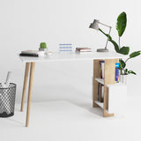 Birou Lagomood Side, Diverse culori, 120x60x73 cm - Stejar - Alb | SKU: 492LGM1120 | Birou Lagomood Side, 120x60x73 cm, varianta Stejar - Alb, produs pentru amenajarea locuinței, disponibil online în România la CasaMob