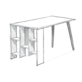Birou Lagomood Vito, Diverse culori, 120x60x74 cm - Antracit - Nuc | SKU: 492LGM1124 | Birou Lagomood Vito, 120x60x74 cm, varianta Antracit - Nuc, produs pentru amenajarea locuinței, disponibil online în România la CasaMob