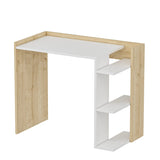 Birou Ruby, Diverse culori, 91x47x75 cm - Alb - Stejar | SKU: 492LGM1167 | Birou Ruby, 91x47x75 cm, varianta Alb - Stejar, produs pentru amenajarea locuinței, disponibil online în România la CasaMob