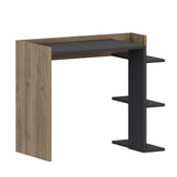 Birou Ruby, Diverse culori, 91x47x75 cm - Antracit - Nuc | SKU: 492LGM1168 | Birou Ruby, 91x47x75 cm, varianta Antracit - Nuc, produs pentru amenajarea locuinței, disponibil online în România la CasaMob