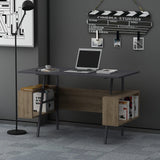 Birou Irony, Diverse culori, 120x60x74 cm - Antracit - Nuc | SKU: 492LGM1172 | Birou Irony, 120x60x74 cm, varianta Antracit - Nuc, produs pentru amenajarea locuinței, disponibil online în România la CasaMob