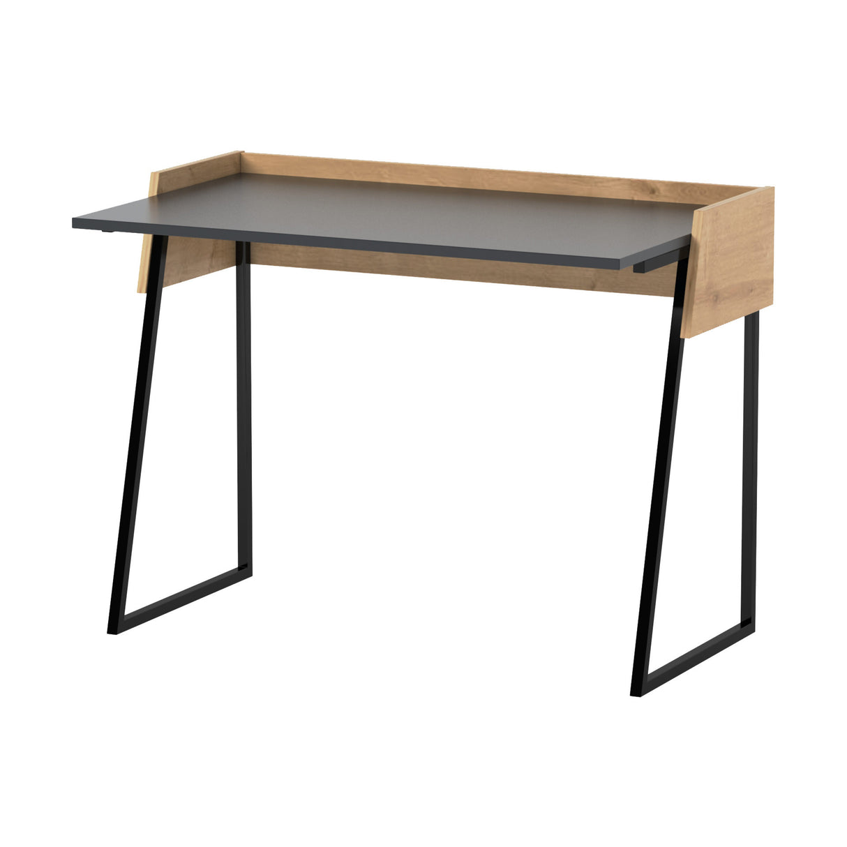 Birou Rone, Diverse culori, 104x57x78 cm - Antracit - Stejar | SKU: 492LGM1175 | Birou Rone, 104x57x78 cm, varianta Antracit - Stejar, produs pentru amenajarea locuinței, disponibil online în România la CasaMob