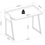 Birou Rone, Diverse culori, 104x57x78 cm - Antracit - Stejar | SKU: 492LGM1175 | Birou Rone, 104x57x78 cm, varianta Antracit - Stejar, produs pentru amenajarea locuinței, disponibil online în România la CasaMob