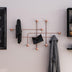 Cuier de hol metalic Metal Wall Hook Modern 3, Cupru, 107x64x10 cm, SKU 494PYT1142