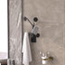 Cuier de hol metalic Metal Wall Hook Lux 3, Negru, 24x16 cm, SKU 494PYT1151