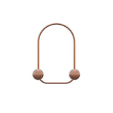 Cuier de hol metalic Metal Wall Hook Honey 4, Cupru, 25x7 cm