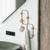 Cuier de hol metalic Metal Wall Hook Antonio 5, Cupru, 26x5 cm, SKU 494PYT1162
