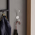 Cuier de hol metalic Metal Wall Hook Antonio 7, Alb, 6x9 cm, SKU 494PYT1169