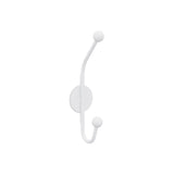 Cuier de hol metalic Metal Wall Hook Antonio 7, Alb, 6x9 cm