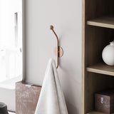 Cuier de hol metalic Metal Wall Hook Antonio 8, Cupru, 6x9 cm
