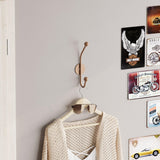 Cuier de hol metalic Metal Wall Hook Antonio 8, Cupru, 6x9 cm