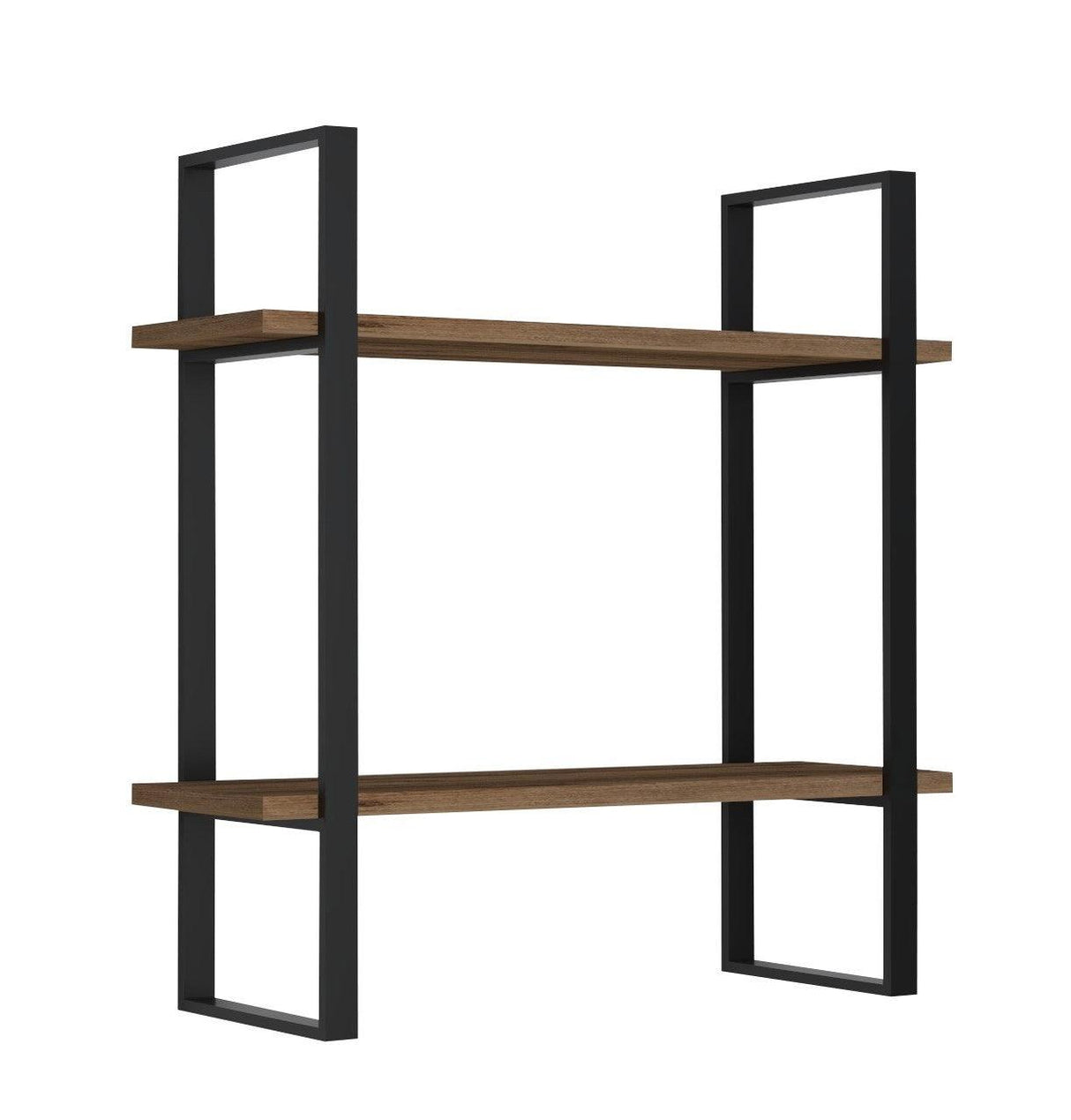 Raft de perete Buba cadru metal, 2 Rafturi, 70 x 70 x 22 cm - Stejar, SKU 495SSE1107