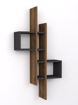 Raft de perete Emag 8 Rafturi, 54 x 108 x 20 cm - Nuc, SKU 495SSE1110