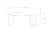 Măsuță de cafea Memo, Diverse culori, 87x50x32 cm - Stejar safir | SKU: 495SSE1119 | Măsuță de cafea Memo, 87x50x32 cm, varianta Stejar safir, produs pentru amenajarea locuinței, disponibil online în România la CasaMob