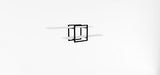 Raft de perete Mone cadru metal, 120 x 30 x 18 cm - alb, SKU 495SSE1120