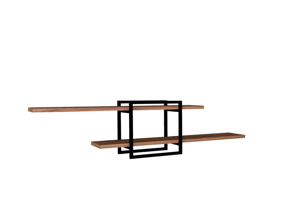 Raft de perete Mone cadru metal, 120 x 30 x 18 cm - Crem, SKU 495SSE1120