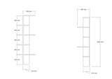 Bibliotecă Bled, Diverse culori, Diverse dimensiuni - Stejar - 40x21x160 cm | SKU: 495SSE1215 | Bibliotecă Bled, varianta Stejar - 40x21x160 cm, produs pentru amenajarea locuinței, disponibil online în România la CasaMob