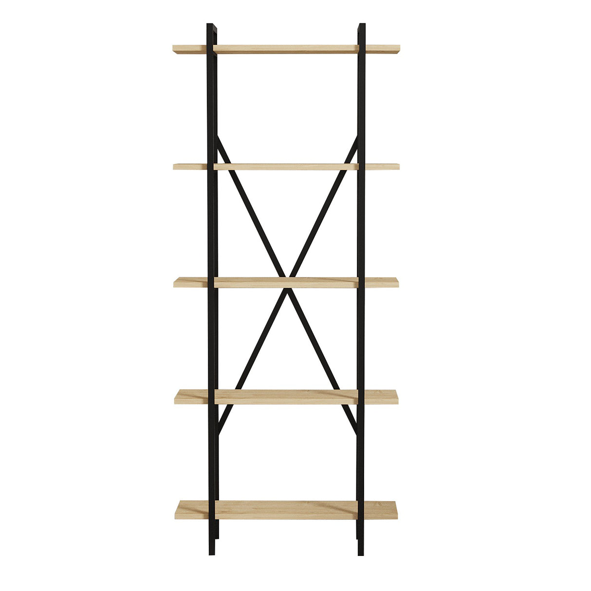 Bibliotecă Kinder, Diverse culori, 72x25x170 cm - Stejar - Negru | SKU: 495SSE1223 | Bibliotecă Kinder, 72x25x170 cm, varianta Stejar - Negru, produs pentru amenajarea locuinței, disponibil online în România la CasaMob