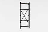 Bibliotecă Kinder, Diverse culori, 72x25x170 cm - Nuc - Negru | SKU: 495SSE1224 | Bibliotecă Kinder, 72x25x170 cm, varianta Nuc - Negru, produs pentru amenajarea locuinței, disponibil online în România la CasaMob