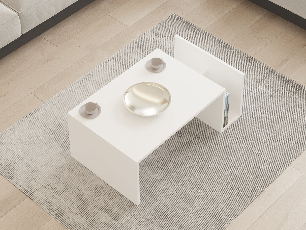 Măsuță de cafea Memo, Diverse culori, 87x50x32 cm - Alb | SKU: 495SSE1309 | Măsuță de cafea Memo, 87x50x32 cm, varianta Alb, produs pentru amenajarea locuinței, disponibil online în România la CasaMob