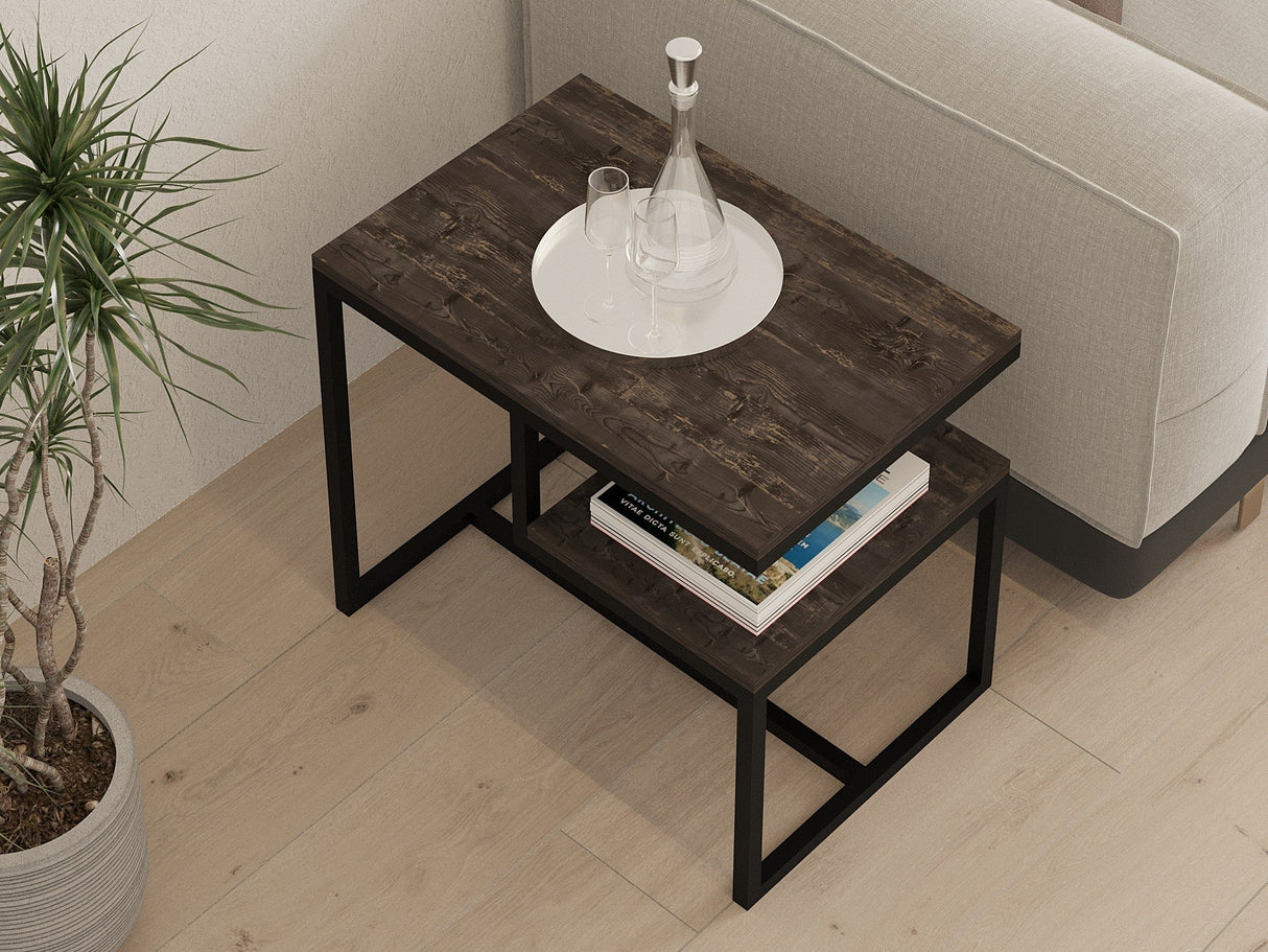 Măsuță de cafea Wengen, Diverse culori, 60x40x52 cm - Antracit | SKU: 495SSE1312 | Măsuță de cafea Wengen, 60x40x52 cm, varianta Antracit, produs pentru amenajarea locuinței, disponibil online în România la CasaMob