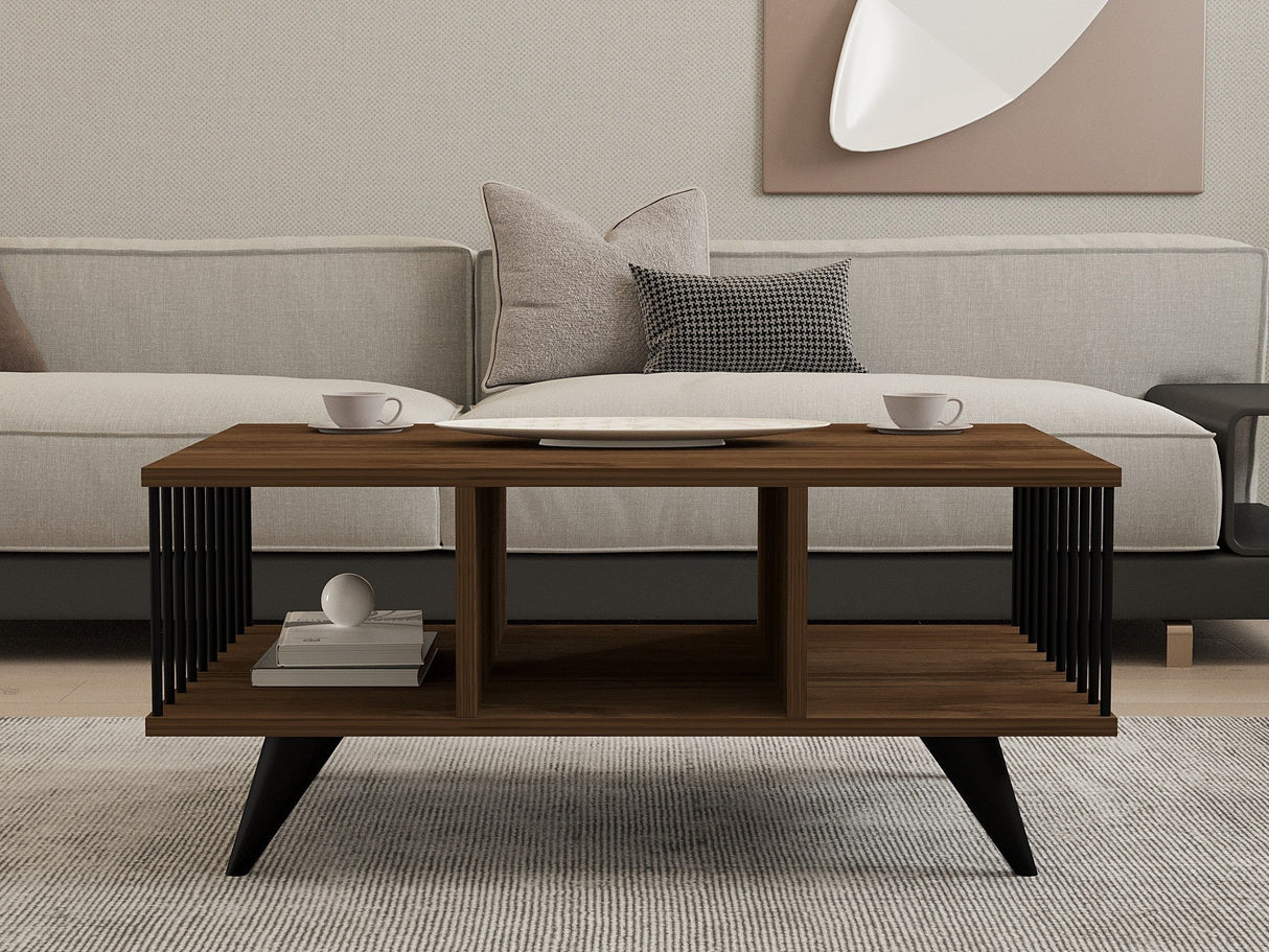 Măsuță de cafea Bert, Diverse culori, 90x60x40 cm - Nuc | SKU: 495SSE1325 | Măsuță de cafea Bert, 90x60x40 cm, varianta Nuc, produs pentru amenajarea locuinței, disponibil online în România la CasaMob