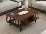 Măsuță de cafea Bert, Diverse culori, 90x60x40 cm - Nuc | SKU: 495SSE1325 | Măsuță de cafea Bert, 90x60x40 cm, varianta Nuc, produs pentru amenajarea locuinței, disponibil online în România la CasaMob