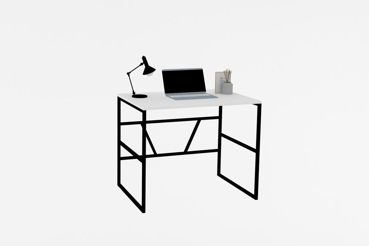 Alb | SKU: 495SSE1502 | Birou Monea, 90x74x60 cm, varianta Alb, produs pentru amenajarea locuinței, disponibil online în România la CasaMob