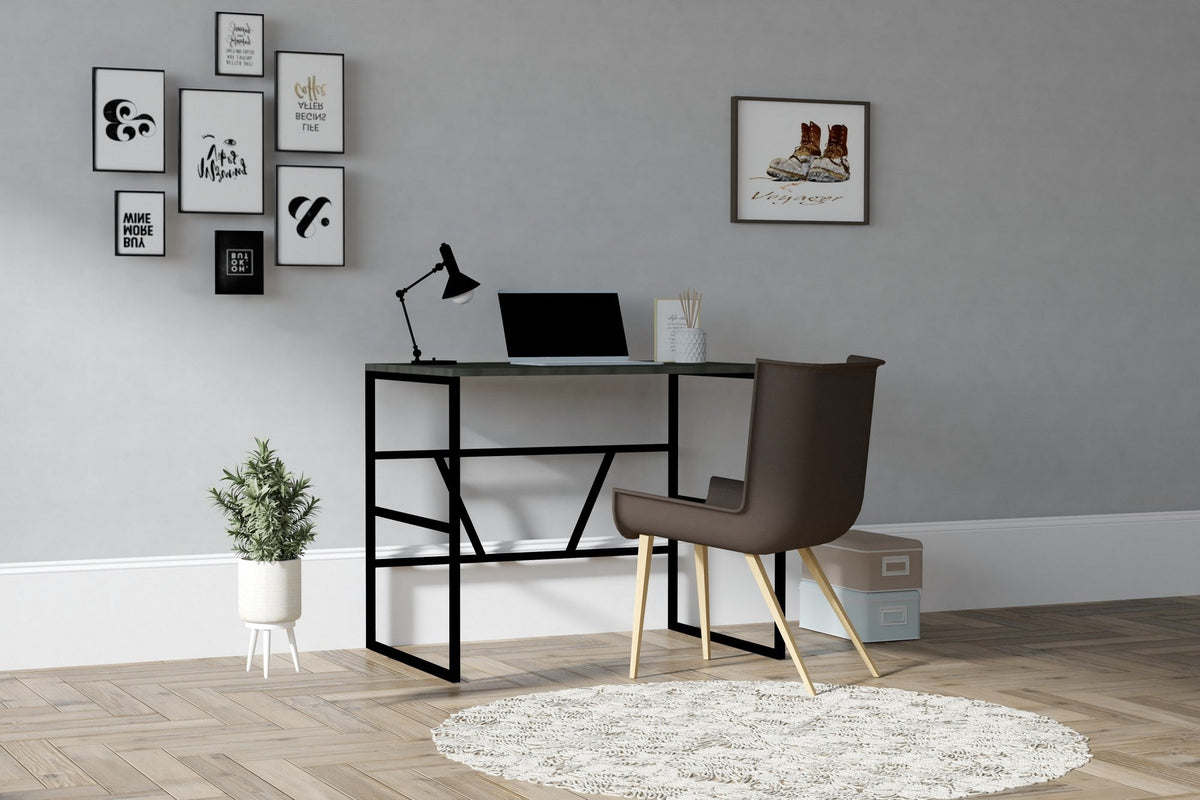 Antracit | SKU: 495SSE1503 | Birou Monea, 90x74x60 cm, varianta Antracit, produs pentru amenajarea locuinței, disponibil online în România la CasaMob