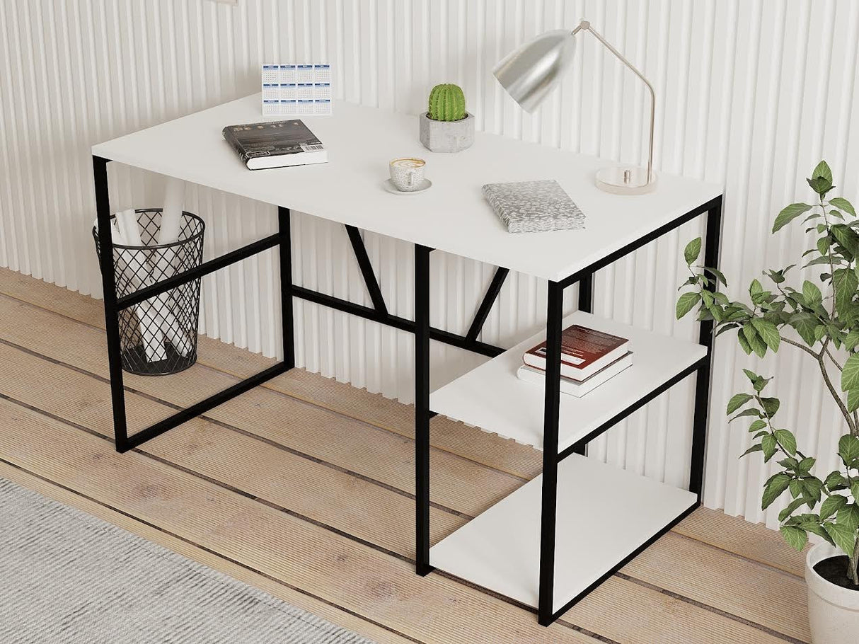 Birou Caste, Diverse culori, 120x60x74 cm - Alb | SKU: 495SSE1505 | Birou Caste, 120x60x74 cm, varianta Alb, produs pentru amenajarea locuinței, disponibil online în România la CasaMob