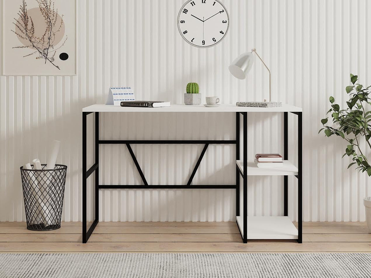 Birou Caste, Diverse culori, 120x60x74 cm - Alb | SKU: 495SSE1505 | Birou Caste, 120x60x74 cm, varianta Alb, produs pentru amenajarea locuinței, disponibil online în România la CasaMob