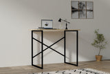 Birou Addi cu picioare metalice, 90 x 76 x 56 cm - Stejar, SKU 495SSE1515