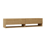 Comodă TV Arges, Diverse culori, 141x30x31 cm - Stejar safir | SKU: 495SSE1604 | Comodă TV Arges, 141x30x31 cm, varianta Stejar safir, produs pentru amenajarea locuinței, disponibil online în România la CasaMob