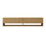 Comodă TV Arges, Diverse culori, 141x30x31 cm - Stejar safir | SKU: 495SSE1604 | Comodă TV Arges, 141x30x31 cm, varianta Stejar safir, produs pentru amenajarea locuinței, disponibil online în România la CasaMob