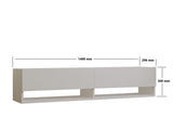 Comodă TV Arges, Diverse culori, 141x30x31 cm - Alb | SKU: 495SSE1605 | Comodă TV Arges, 141x30x31 cm, varianta Alb, produs pentru amenajarea locuinței, disponibil online în România la CasaMob