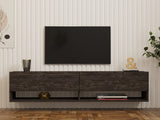 Comodă TV Arges, Diverse culori, 141x30x31 cm - Antracit | SKU: 495SSE1606 | Comodă TV Arges, 141x30x31 cm, varianta Antracit, produs pentru amenajarea locuinței, disponibil online în România la CasaMob