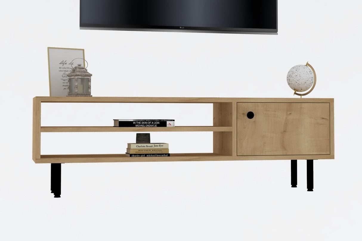 Comodă TV Avila, Diverse culori, 120x30x38 cm - Stejar safir | SKU: 495SSE1608 | Comodă TV Avila, 120x30x38 cm, varianta Stejar safir, produs pentru amenajarea locuinței, disponibil online în România la CasaMob